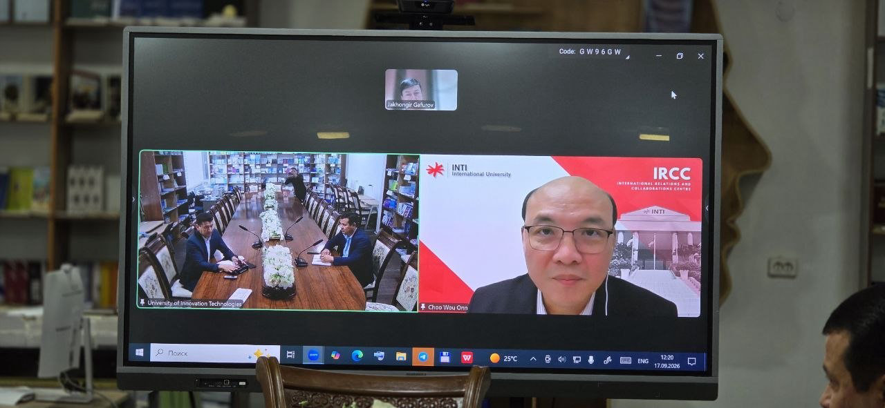 ITUda Malayziyaning INTI xalqaro universiteti vakillari bilan onlayn uchrashuv o‘tkazildi